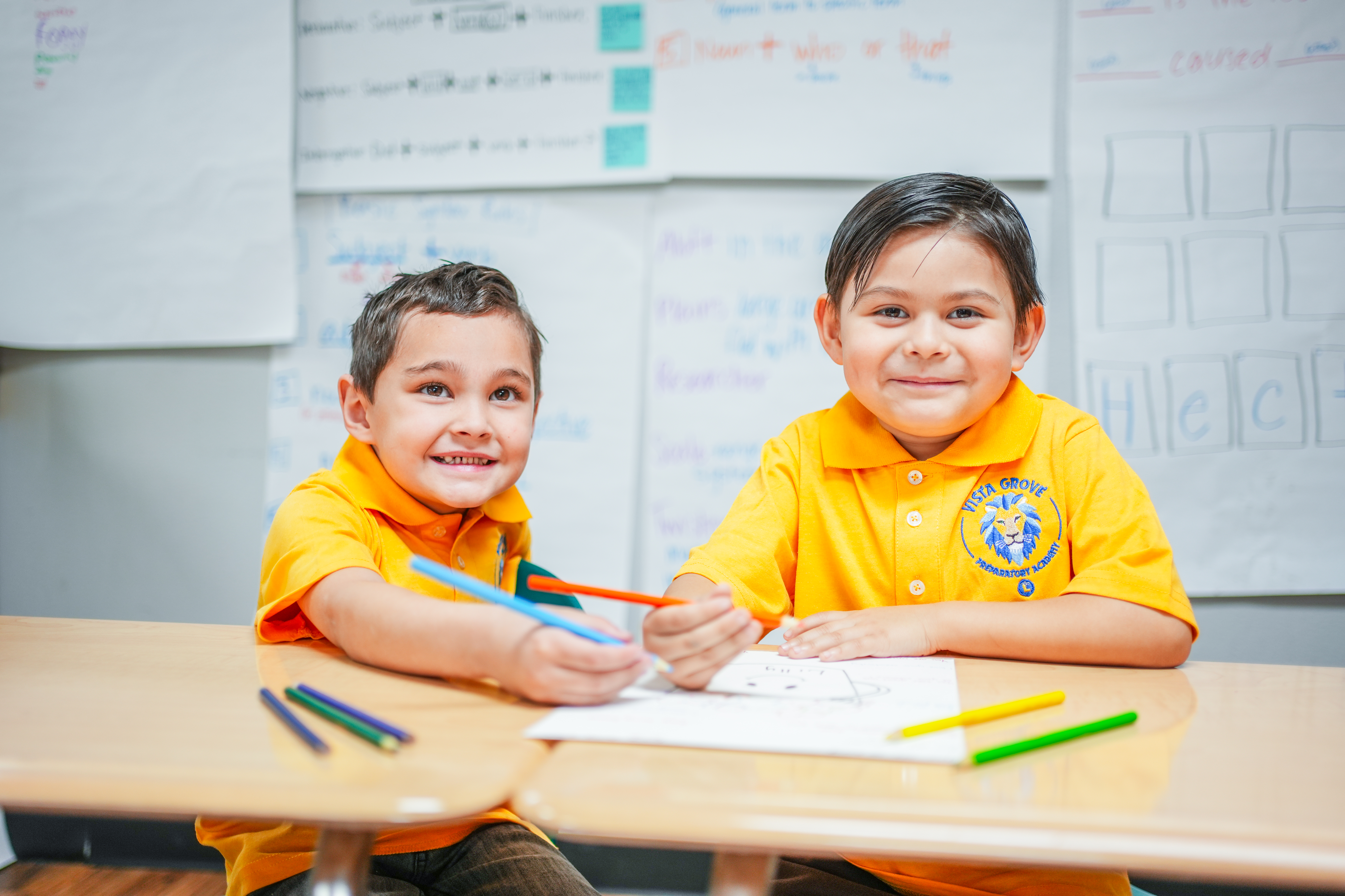 Students engaged in academic activities
